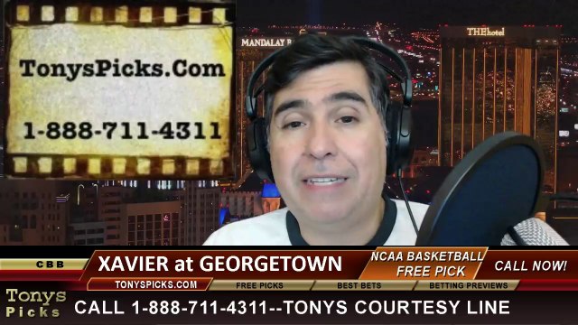 Georgetown Hoyas vs. Xavier Musketeers Pick Prediction NCAA College Basketball Odds Preview 2-22-2014