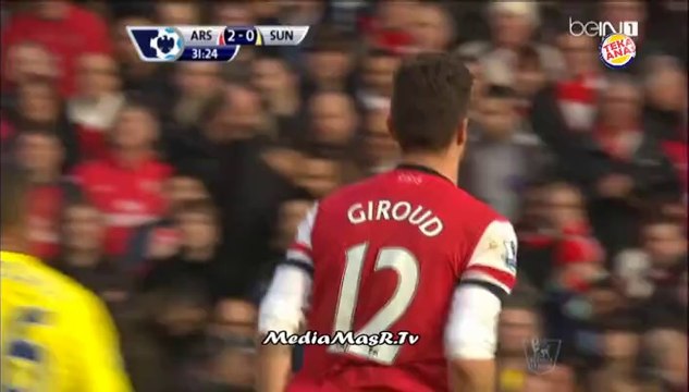 هدف ارسنال الثاني في سندرلاند - الجولة 27 - تعليق حفيظ الدراجي - 22/2/2014