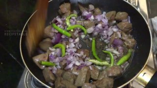 Mutton Liver Fry in Telugu
