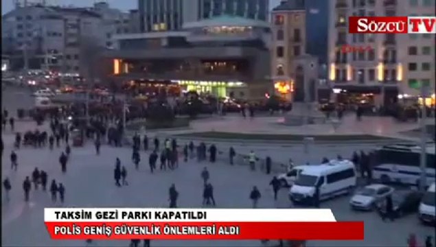 Taksim Gezi Parkı kapatıldı