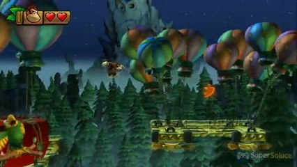 Soluce Donkey Kong Country Tropical Freeze : le niveau 2-B à 100 % (lettres, pièces de puzzle, secrets)