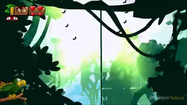 Soluce Donkey Kong Country Tropical Freeze : le niveau 1-B à 100 % (lettres, pièces de puzzle, secrets)