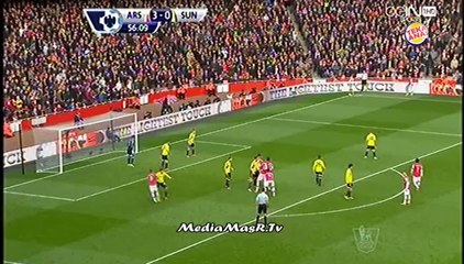 أهداف مباراة ارسنال 4-1 سندرلاند - الجولة 27 - تعليق حفيظ الدراجي - 22/2/2014