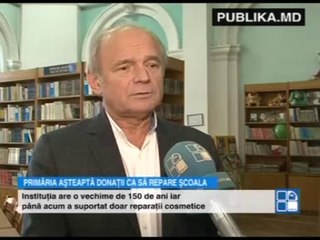 Clădirea veche a Liceului Gheorghe Asachi din capitală se transformă în ruine
