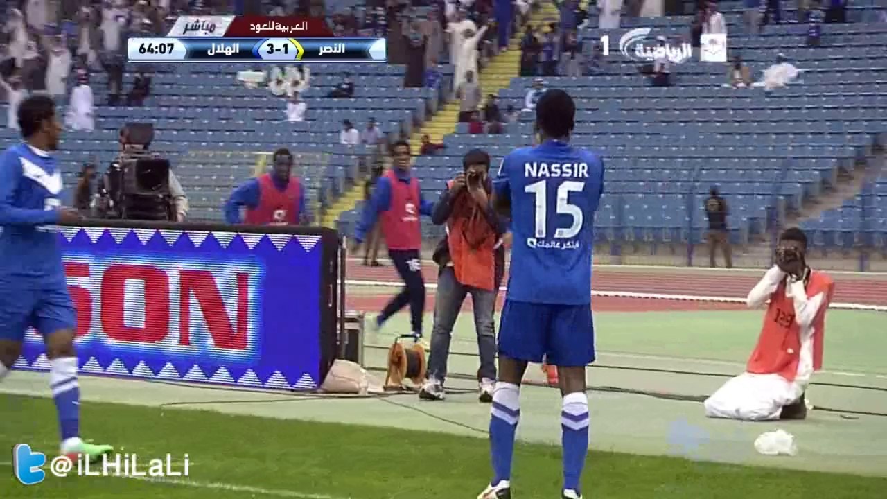 هدف ناصر الشمراني امام النصر | اياب الدوري السعودي 2014 | HD