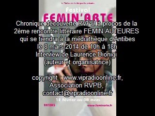 Femin Auteures, rencontre littéraire Antibes