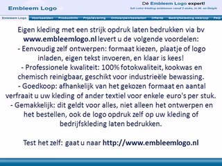 Kleding opdruk logo