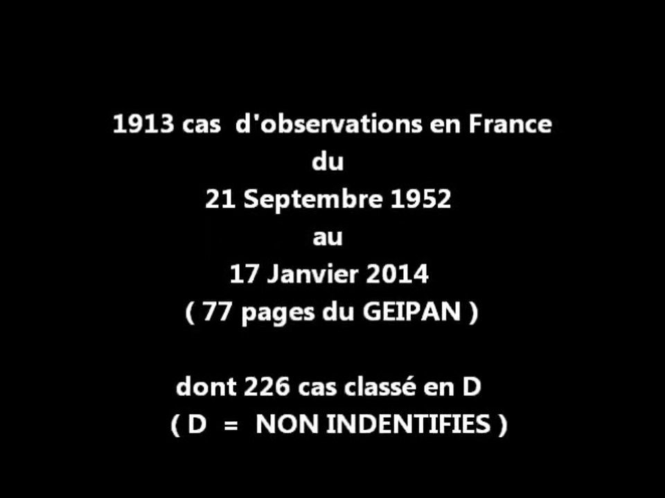 1913 observations en France de 1952 à 2014