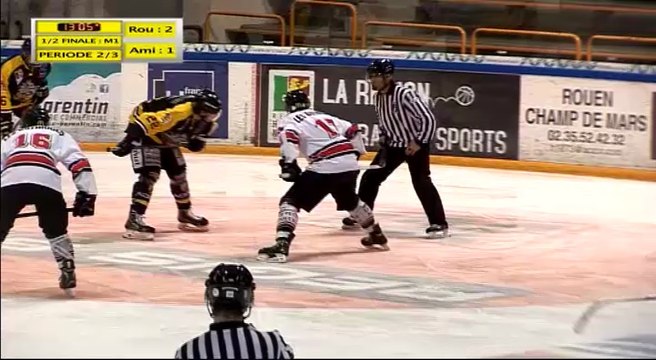 Match 1 de la 1/2 Finale Espoirs Elite U22 : Rouen vs Amiens : Période 2.