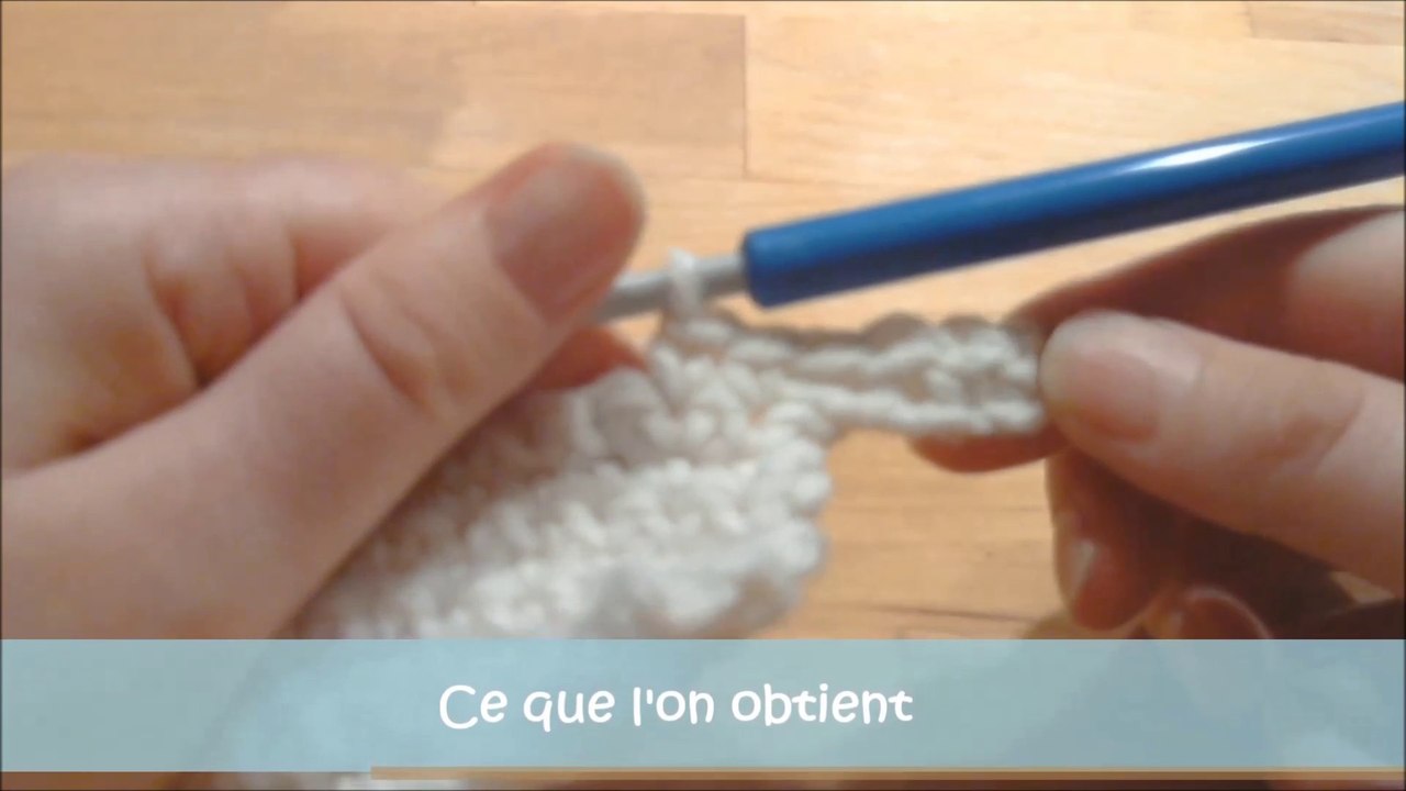 Cours de crochet N°09 - Augmentation de plusieurs mailles en début de rang