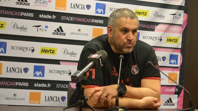 Rugby Top 14 - Christophe Urios après Stade Français - Oyonnax (2e partie)