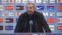 Rolland Courbis après MHSC 2-0 Ajaccio (J26)