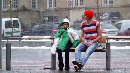 Would you give your jacket to anyone in this freezing weather