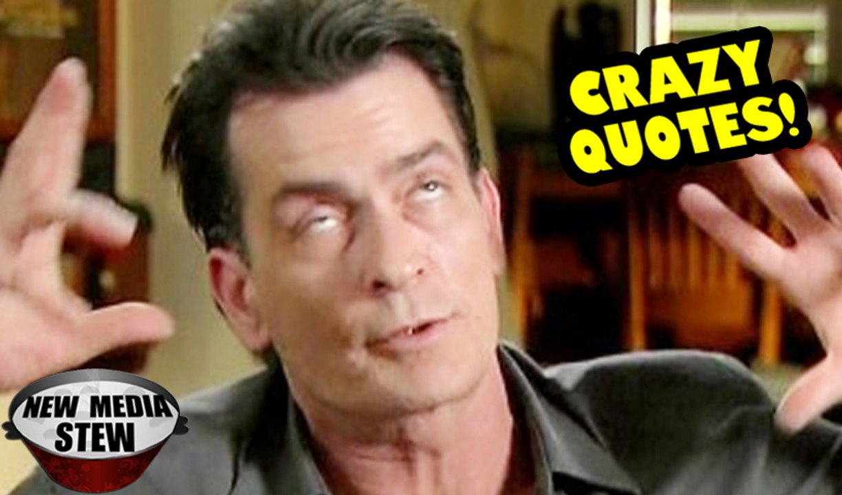 CHARLIE SHEEN Crazy Quotes while Promoting 'Anger Management'
