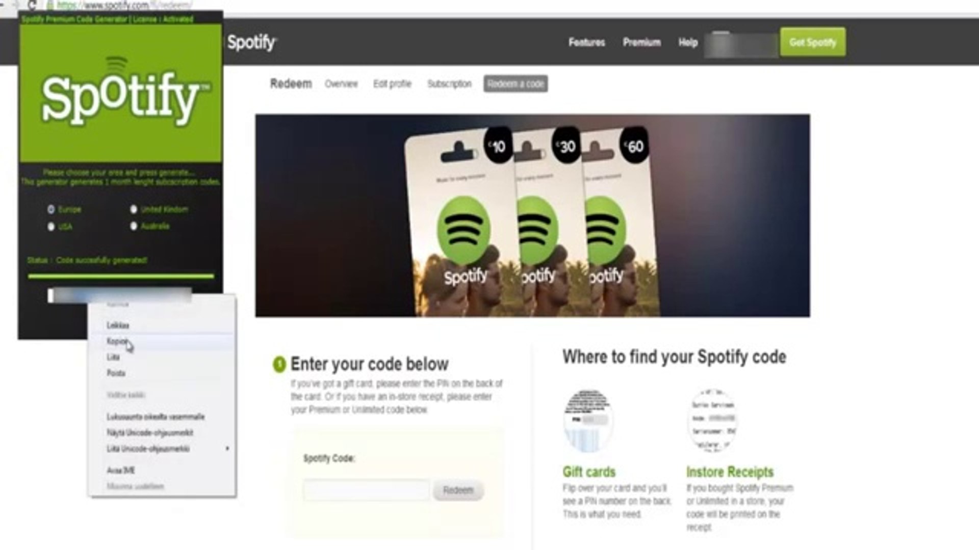 Spotify Premium Code Generator _ Free Spotify Premium Accoun