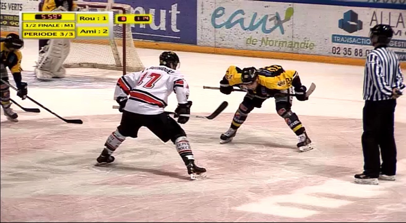 Match 1 de la 1/2 Finale Espoirs Elite U22 : Rouen vs Amiens : Période 3.