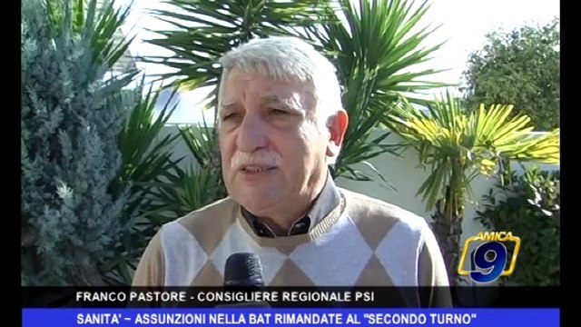 Sanità | Assunzioni nella BAT rimandate al secondo turno
