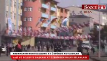 Ardahan'ın kurtuluşunu at üstünde kutladılar