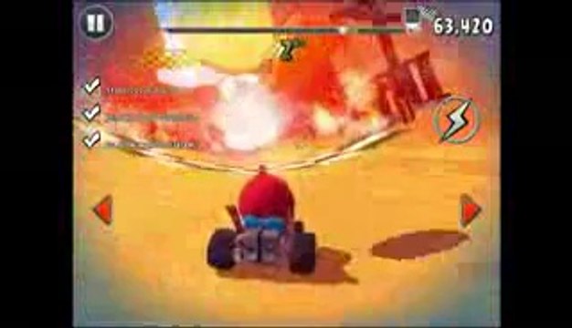 ANGRY BIRDS GO! GAMEPLAY WALKTHROUGH PART 45 - UPGRADED DRAGSTER SNOUT L6! STUNT (IOS, ANDROID)(240P_H.264-AAC)TF