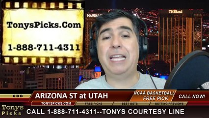 Download Video: Utah Utes vs. Arizona St Sun Devils Pick Prediction NCAA College Basketball Odds Preview 2-23-2014