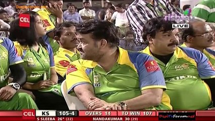 Karnataka Bulldozers Vs. Kerala Strikers 2nd Inning Kerala Strikers Over 10-15