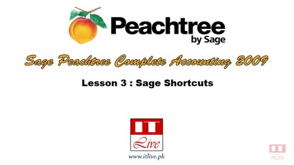 3 - Sage Peachtree 2009 Shortcuts (Urdu / Hindi)