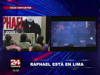 Raphael ya está en Lima para iniciar gira musical "Mi Gran Noche"