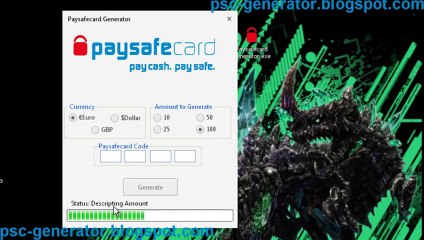 Paysafecard code Generator - Direct Download Feb 2014 [Proof]