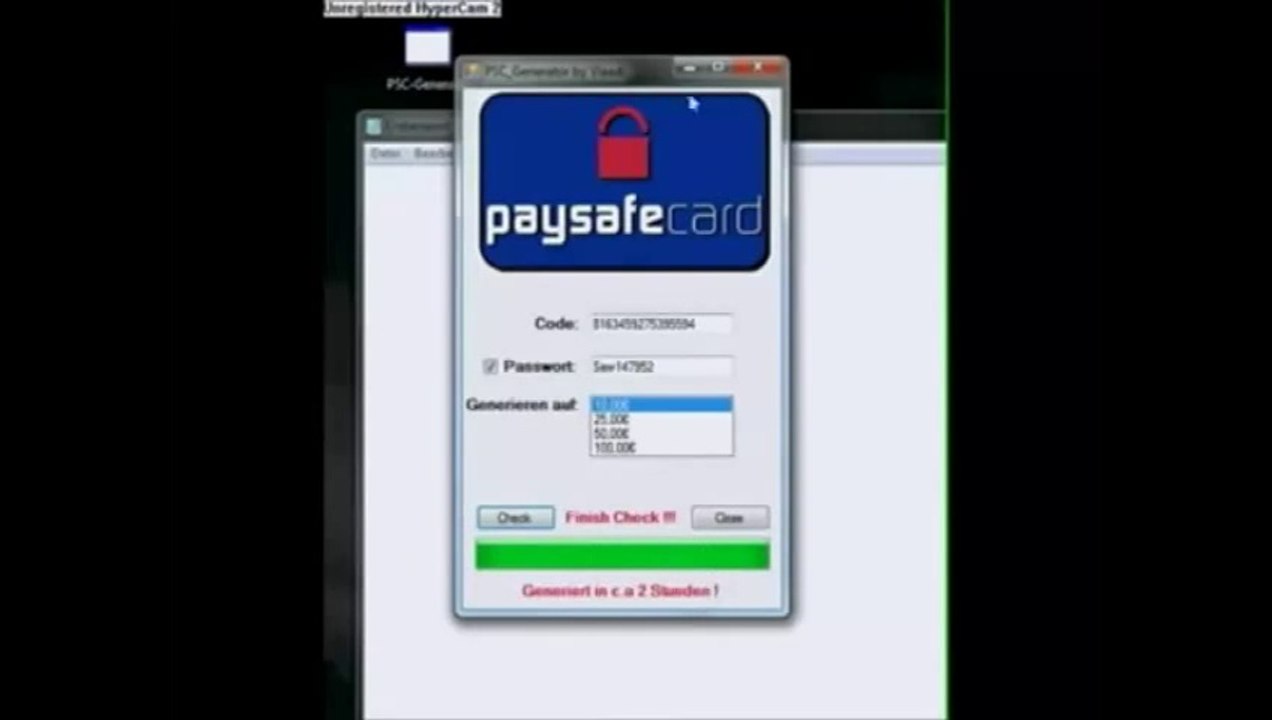 Feb 2014 Paysafecard Generator