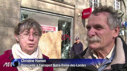 Manif anti ND-des-Landes: scènes de dévastation à Nantes
