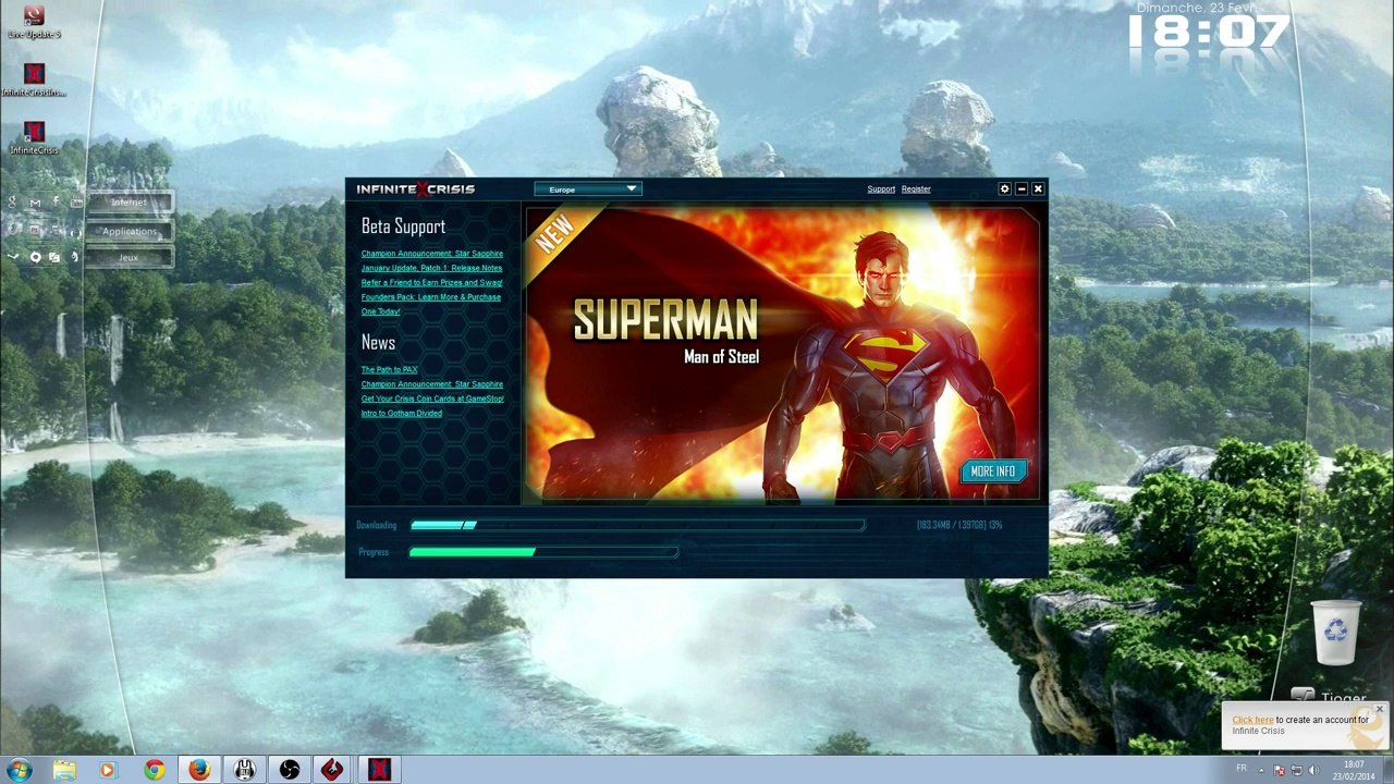 Tioger sur lol et infinite crisis.