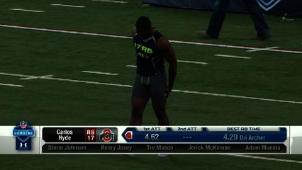 Carlos Hyde injured during 40-yard dash