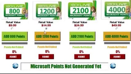 Microsoft Points Generator [UPDATED] [2014]