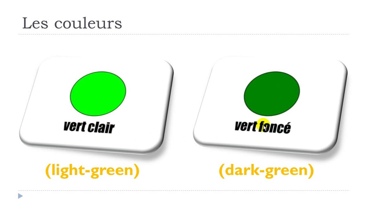 Learn French # Lesson 5 = Les couleurs