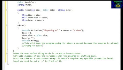 Creating Classes in C#
