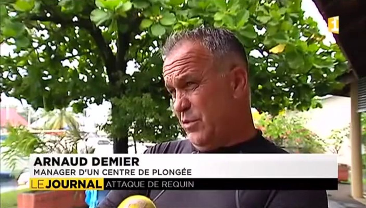 Attaque de requin à Huahiné - JT Polynésie 1ère - 22/02/2014
