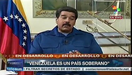 Venezuela es soberana y no es intervenible por nadie, dice Maduro