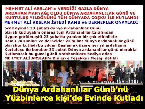 MEHMET ALİ ARSLAN İstedi ARDAHANLILAR GÜNÜ'nü KUTLADI