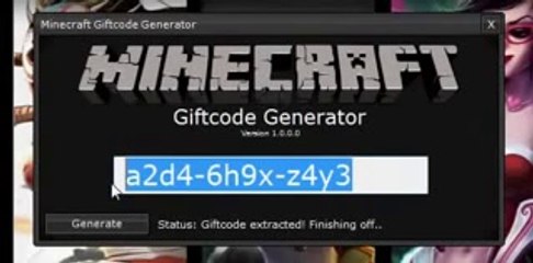 Minecraft Gift code Generator FREE 2014