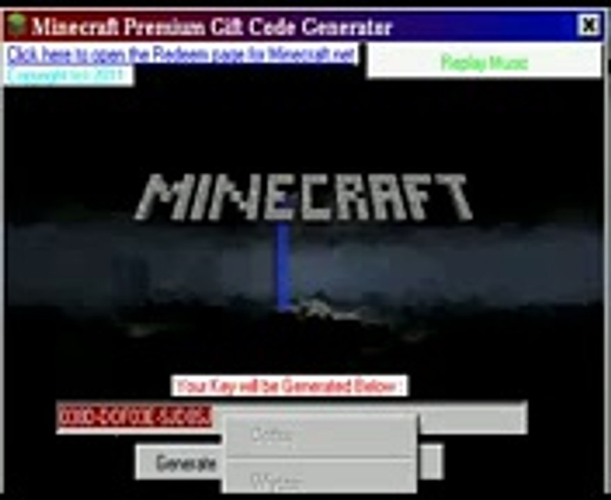 Minecraft GiftCode Generator 2014