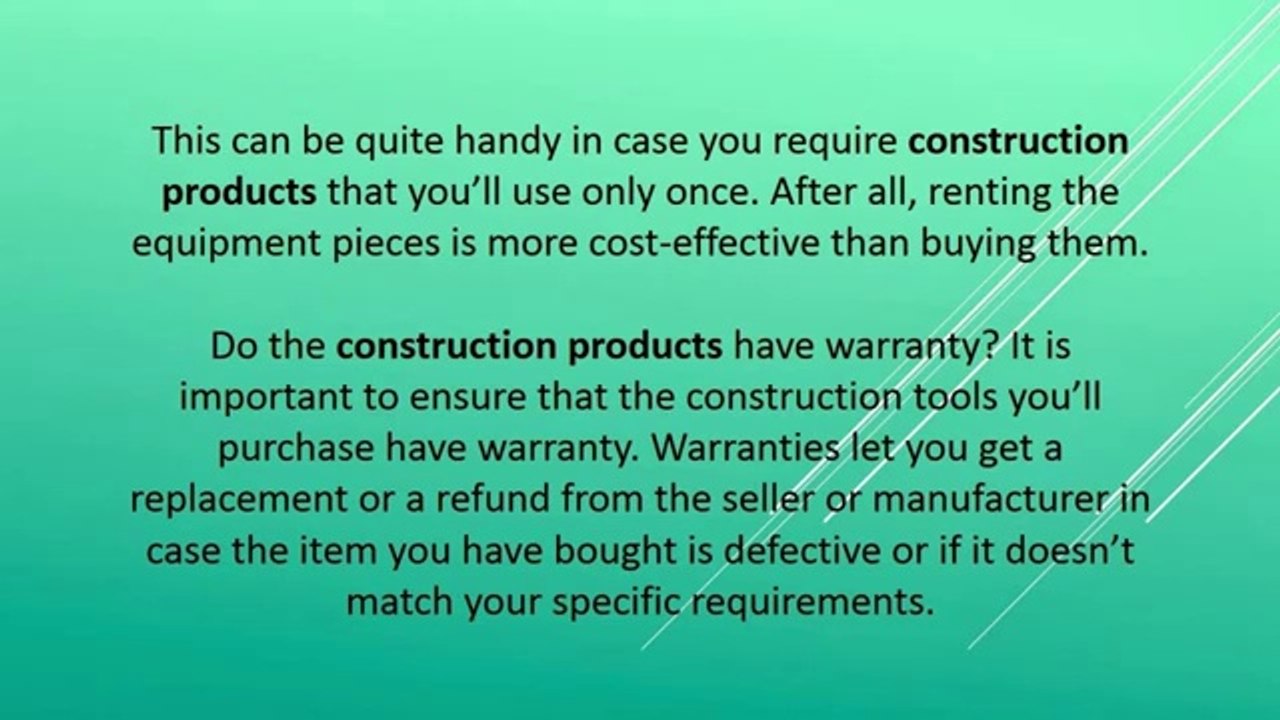 5 Questions to Ask Before Purchasing Construction Products