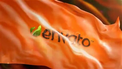 Waving Logo on Flag - After Effects Template