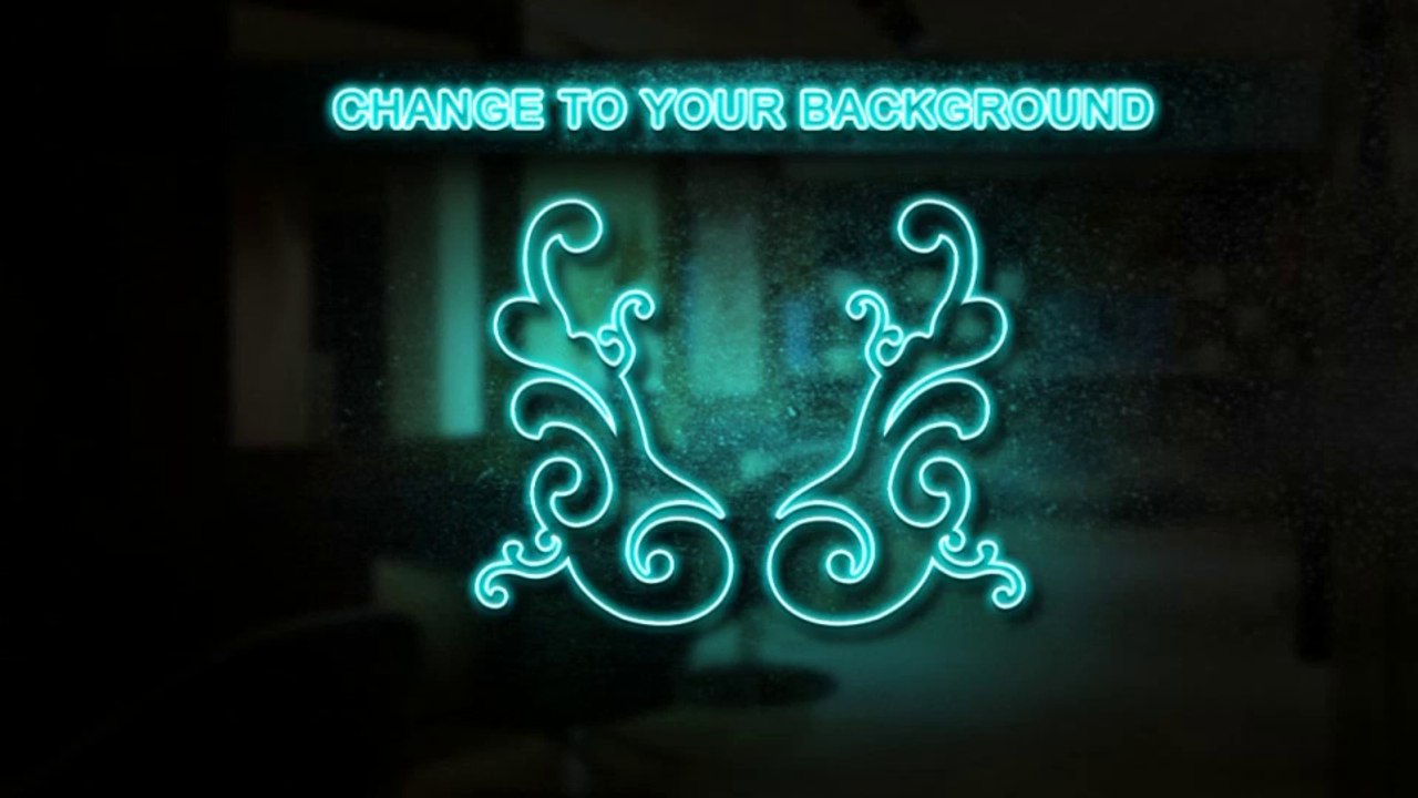 Neon Logo on the Wall - After Effects Template