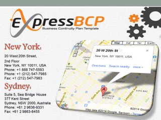 Express BCP : Business Continuity Plan Template