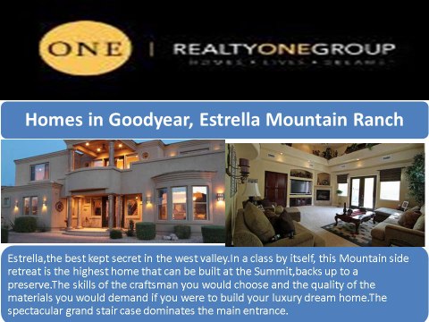 Realty One Group: Homes for Sale in Goodyear & Estrella Mountain Ranch by Agents