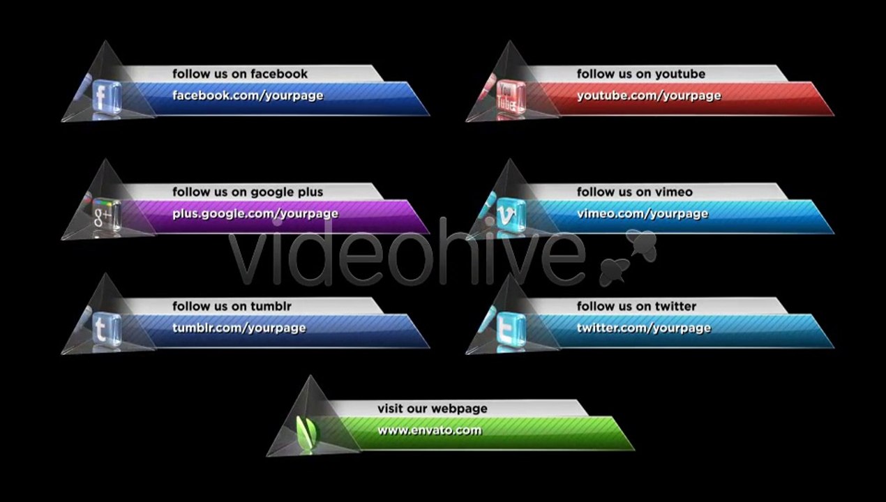 Social Media Lower Third Pack - 3 - After Effects Template