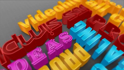 Colorful 3d Typography - After Effects Template
