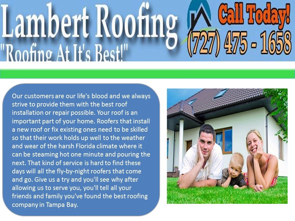 Lambert's Roofing Service : Air Conditioning Clearwater FL
