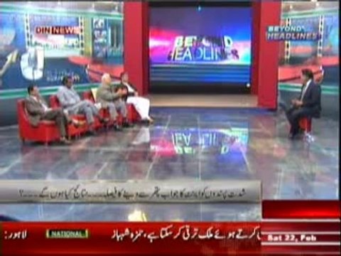 Beyond HeadLines (Muzakrat Ka Drama Khatam ..... Operation Ka Aghaz) 22 February 2014 Part-2