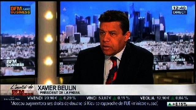 Xavier Beulin, FNSEA, dans L’Invité de BFM Business - 24/02